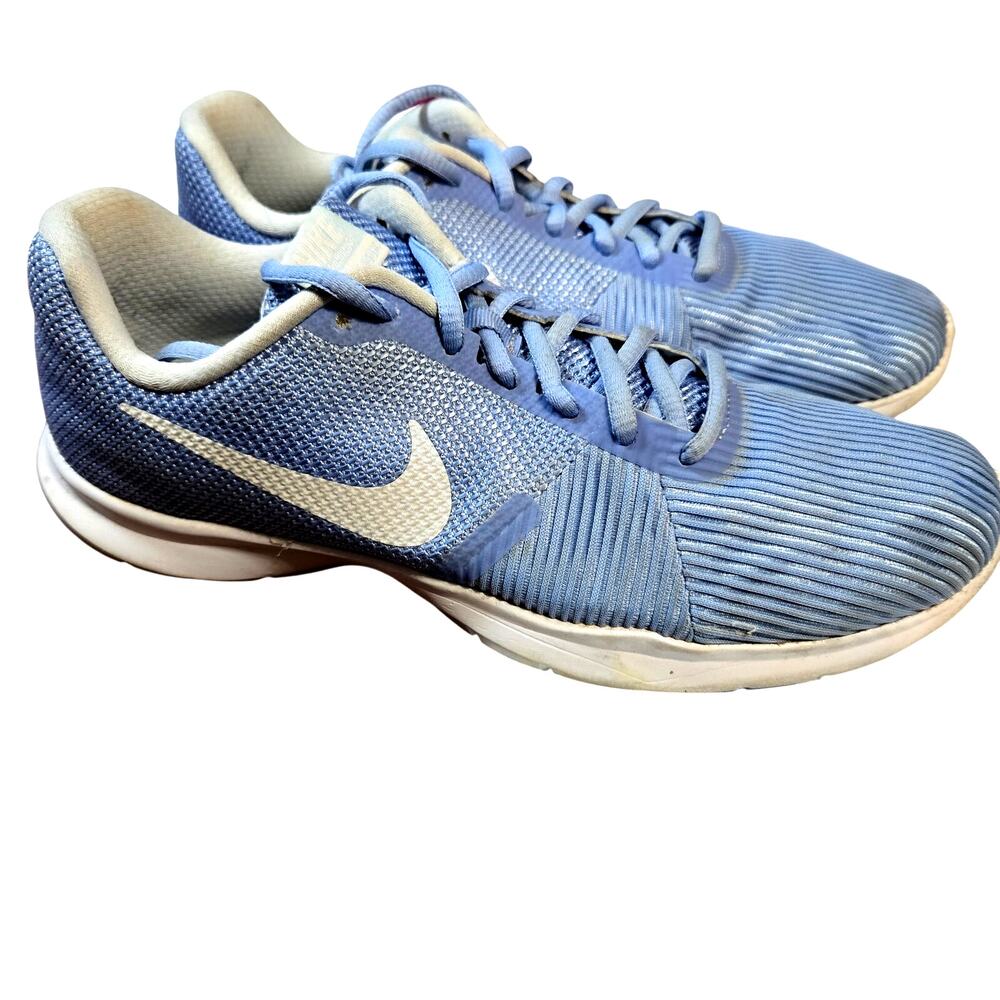 Women's 8.5 Nike Flex Bijoux Tennis Shoe Athletic Sneaker 8 1/2 Blue
